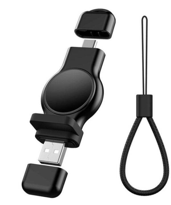A05 2 in 1 Type C / USB-C to USB-A Magnetic Quick Wireless Charger for Apple Watch