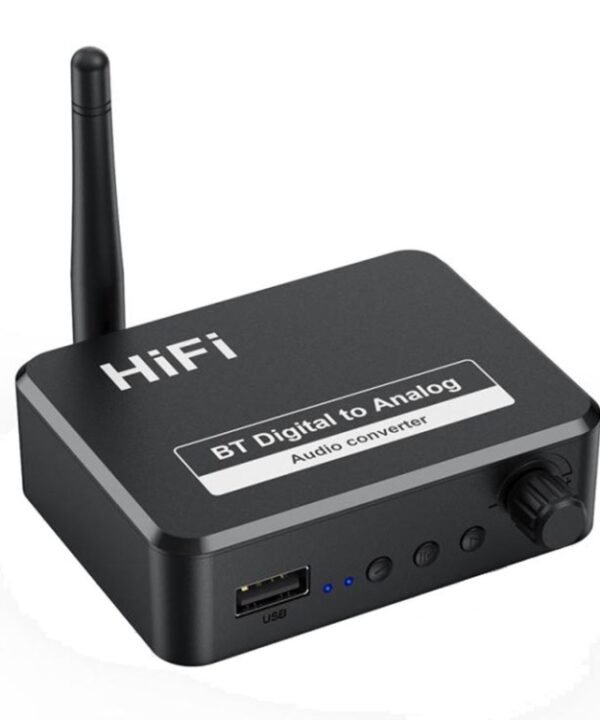 B35S Bluetooth 5.2 Music Receiver Digital to Analog Converter Supports U-disk Fiber Coaxial