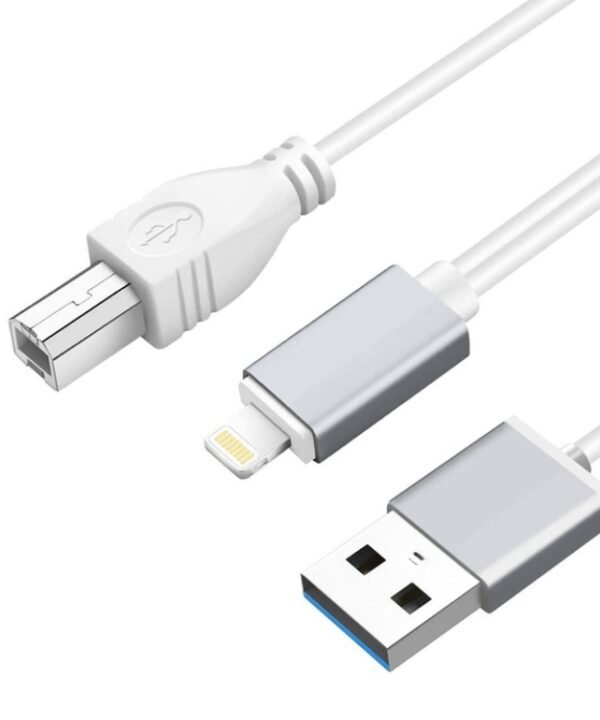 1m 8 Pin to USB + MIDI Electronic Music Instrument & OTG & Charging Multifunctional Cable Compatible with above iOS 10.3.2