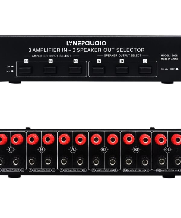 B036 3 Input 3 Output Power Amplifier And Speaker Switcher Speaker Switch Splitter Comparator