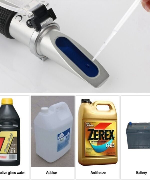 RZ115 Automotive Antifreeze Refractometer Freezing Point Urea Adblue Battery Fluid Glass Water Tester Meter ATC Tool