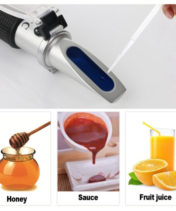 RZ117 Optical Brix Meter Handheld High Concentration Brix Meter Honey Sugar Meter 0-90 Range