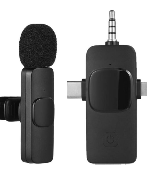 Wireless Lavalier Microphones for iPhone / Android, 2 in 1, 3 in 1