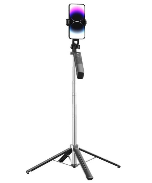 P18 Portable Travel Selfie Stick Retractable Anti-Shake Gimbal Phone Holder, P18