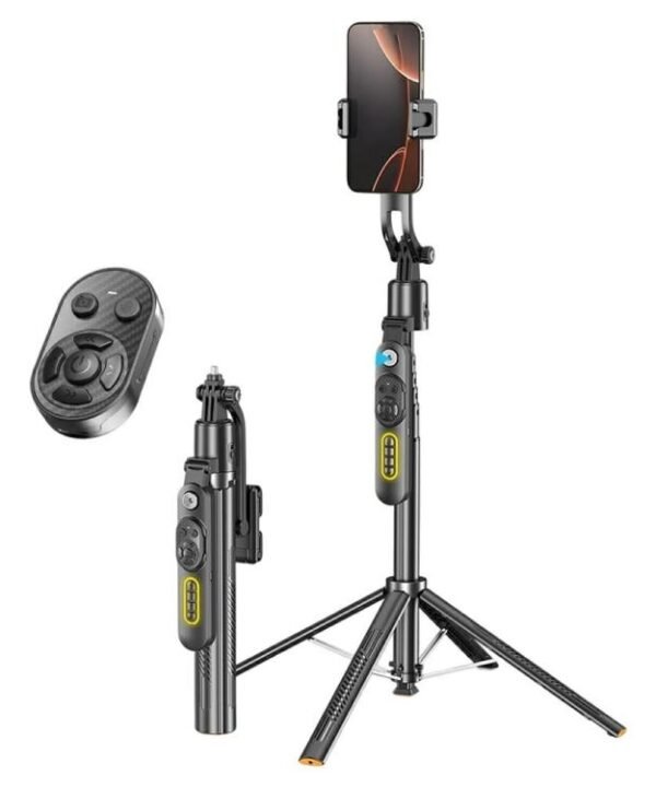 Q625 Portable Foldable Smart AI Tracking Anti-Shake Bluetooth Selfie Stick Quadripod