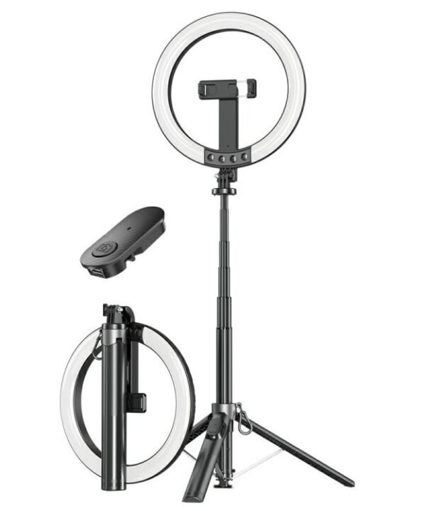 P61RGB For Phone Live Streaming Lighting Equipment Remote Control Selfie Ring Light Tripod