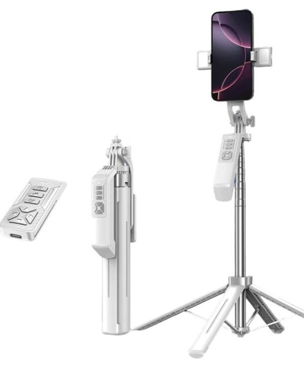 P18TK Anti-Shake Handheld Stabilizer 1.8m Extendable 4-leg Tripod Bluetooth Selfie Stick, P18TK