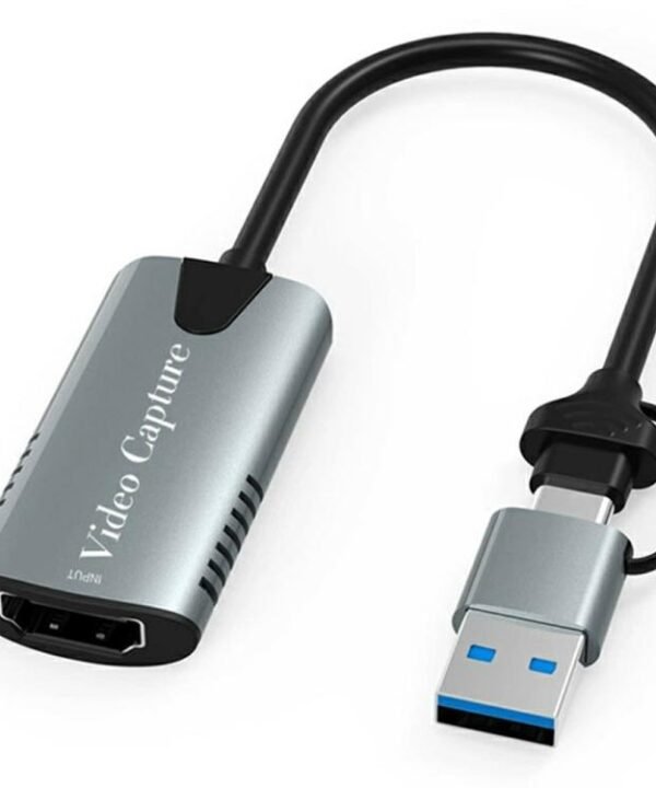 HU-04A 1080P 60Hz HDMI to Type-C / USB 2 in 1 Video Capture Card