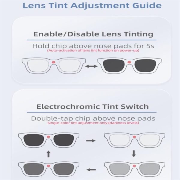 G60 Smart Glasses, Support Bluetooth Call / AI Audio Music