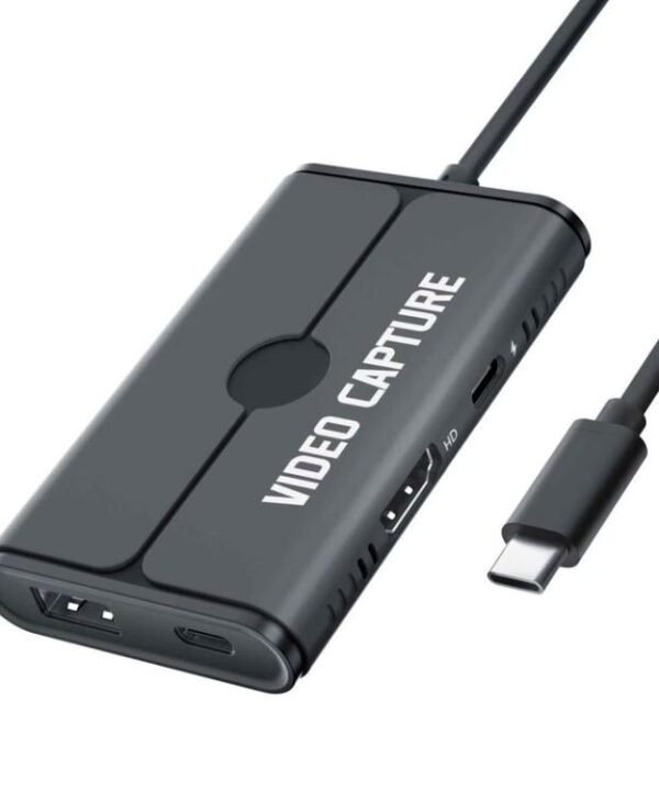 Lemorele AC08 4K HDMI Video Capture Card Game Live Recording Adapter, AC08(black), AC08(Lake Blue)