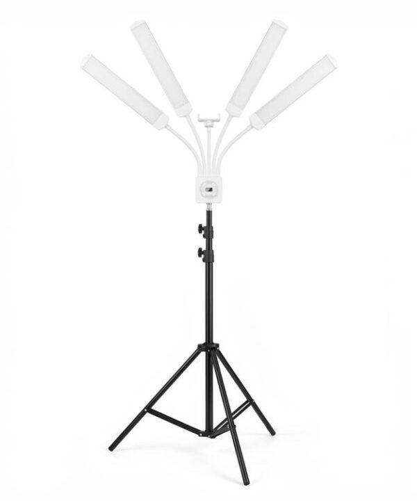 HD-150XJ 3200K-5600K Adjustable Remote Control 65W LED Photography Light 4-Arm Fill Light, US Plug, EU Plug, UK Plug, AU Plug