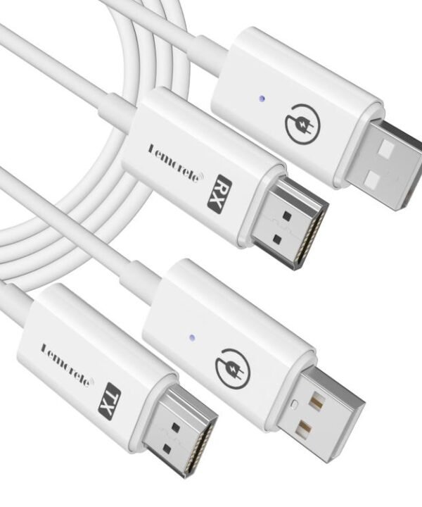 Lemorele P100 HDMI-compatible Wireless Transmitter Set 1080P 5GHz WiFi 50M Long Range Adapter