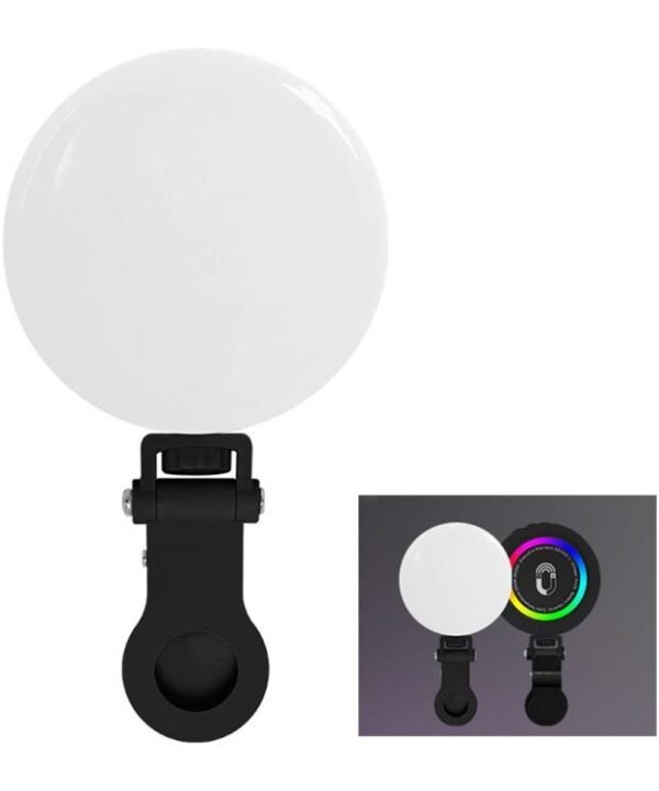 MJ-23 For Selfie Live Streaming RGB Mini LED Fill Light Portable Magnetic Clip-on Lamp