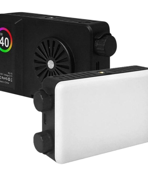 K-15 For Live Streaming LED Video Light 180 Degree Adjustable 3-Color Dimmable