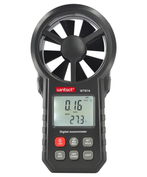WINTACT WT87A Portable Anemometer Thermometer Wind Speed Gauge Meter