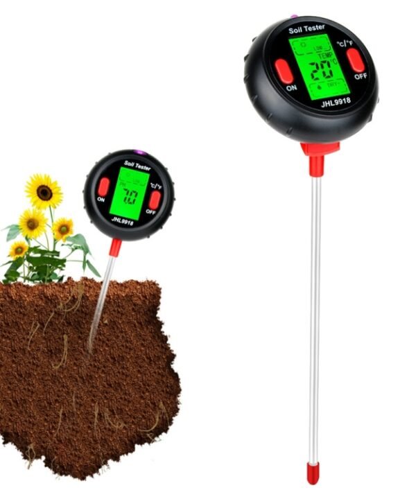 RZ104 Soil PH Meter Humidity Detector Digital PH Meter Soil Monitor PH Gardening Plant Soil Tester
