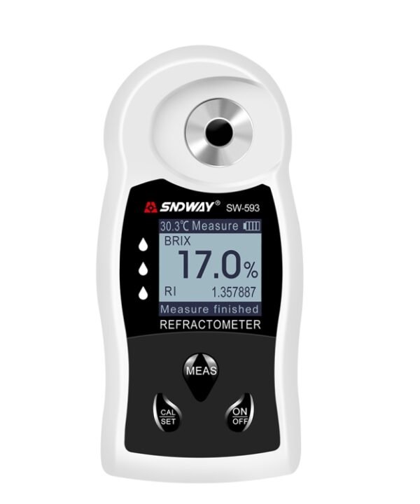 SNDWAY SW-593 Digital Refractometer Sugar Brix Meter Rechargeable Wine Beer Alcohol Drink Fruit Sugar Concentration Meter