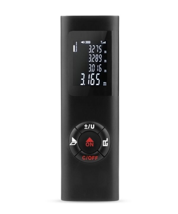 JQ-40 Mini Laser Distance Meter 40m Rechargeable Digital Handheld Laser Rangefinder Portable Laser Range Finder Build Measure