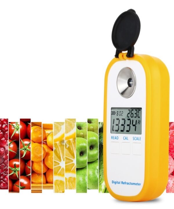 DR103 Digital Refractometer LCD Display Brxi Fruit Juice Sugar Meter Refractometer For Dextran Fructose Glucose Lactose Maltose