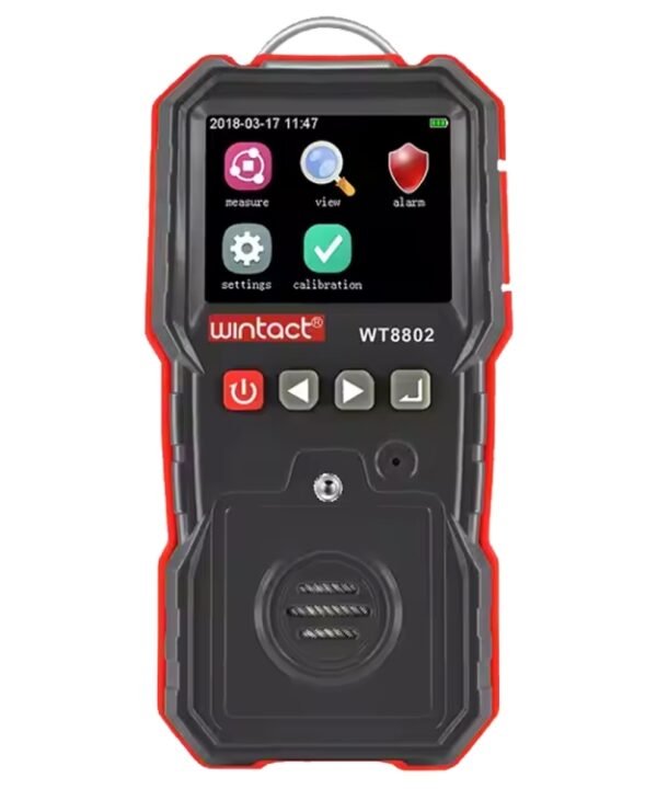 WINTACT WT8802 Hydrogen Sulfide Monitor Professional Rechargeable Gas Sensor High Sensitive Digital Sound-light Vibration Alarm H2S Detector
