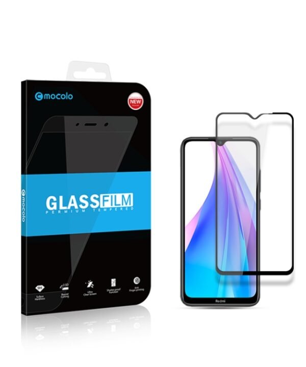 For Xiaomi Redmi Note 8T mocolo 0.33mm 9H 2.5D Full Glue Tempered Glass Film