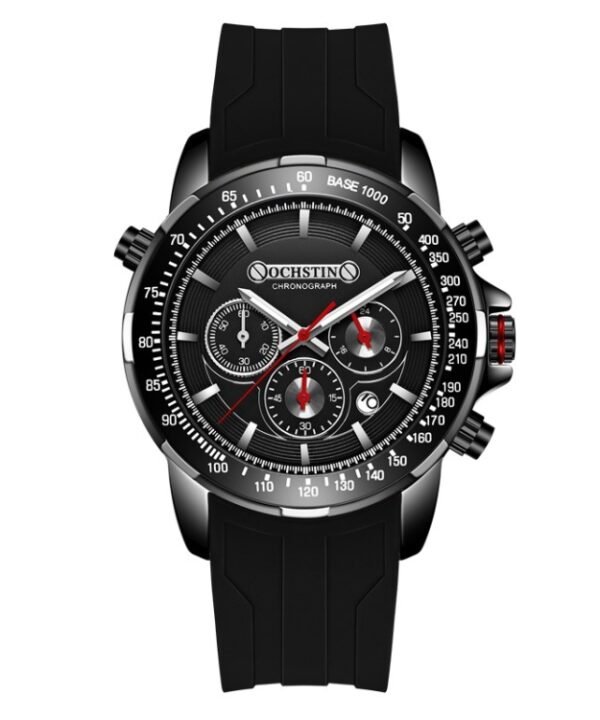 OCHSTIN 6125A Multi Function Chronograph Men  Sports Silicone Quartz Waterproof Men  Watch