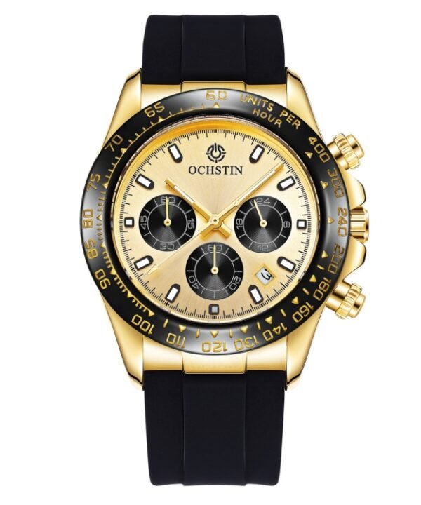 OCHSTIN 6103 Multi Function Quartz Watch Silicone Watch Band Sports Luminous Waterproof Watch