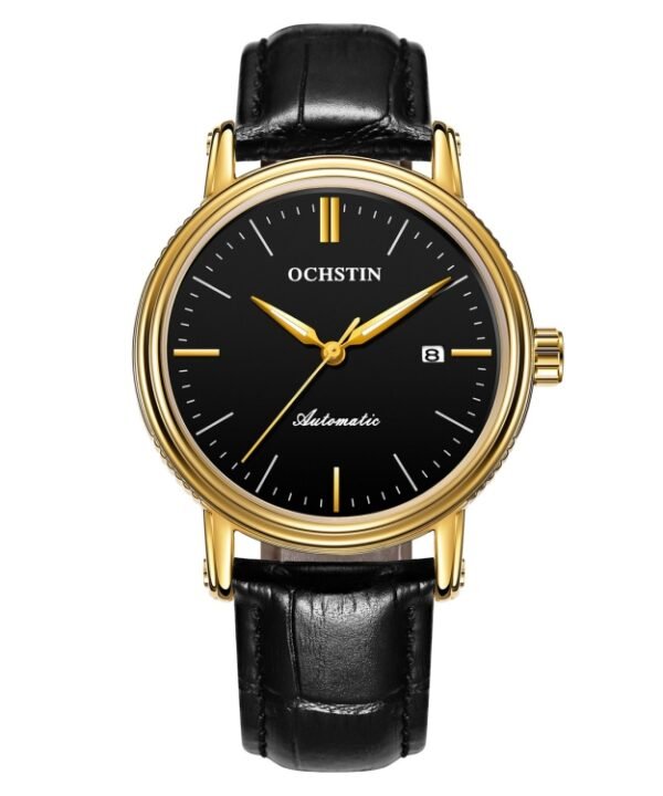 Ochstin 2024 Automatic Mechanical Watch Men Waterproof Calendar Leather Business Mechanical Men Watch
