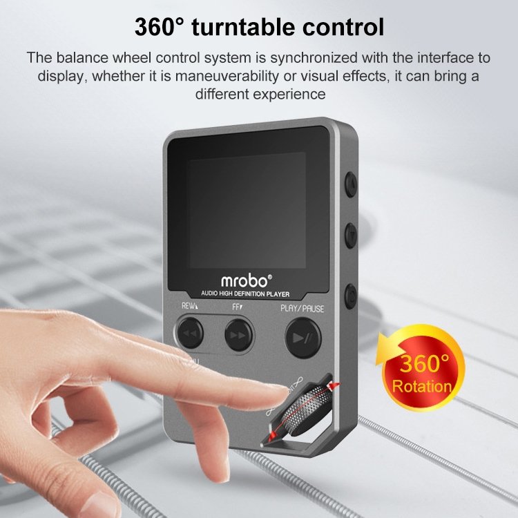 1.8 inch HIFI MP3 Player Metal High Sound Quality Entry-level Lossless Music Player, Support TF Card / FM / E-book - Image 6