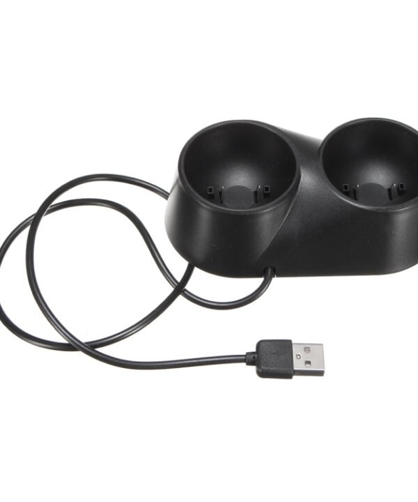 VR Controller Charger Dual USB Dock Game Charging Station Stand for PS4 PSVR Move Tool