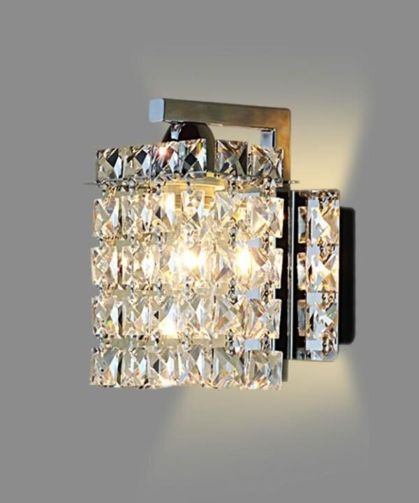 Single Head Creative Simple Modern Bedroom Living Room Aisle Corridor Crystal Wall Lamp with 5W LED Light Source