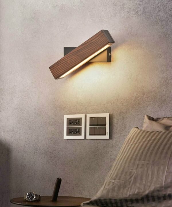 Simple Rotatable Bedside Bedroom Wall Lamp Warm Night Light, 21cm, 31cm