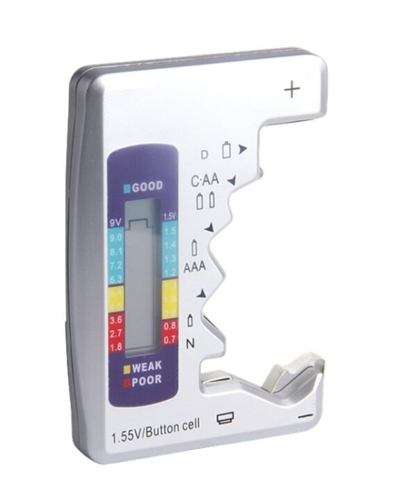 Battery Tester Battery Fuel Detector for C / D / N / 9V / AA / AAA / 1.5V Digital Voltage Measurer