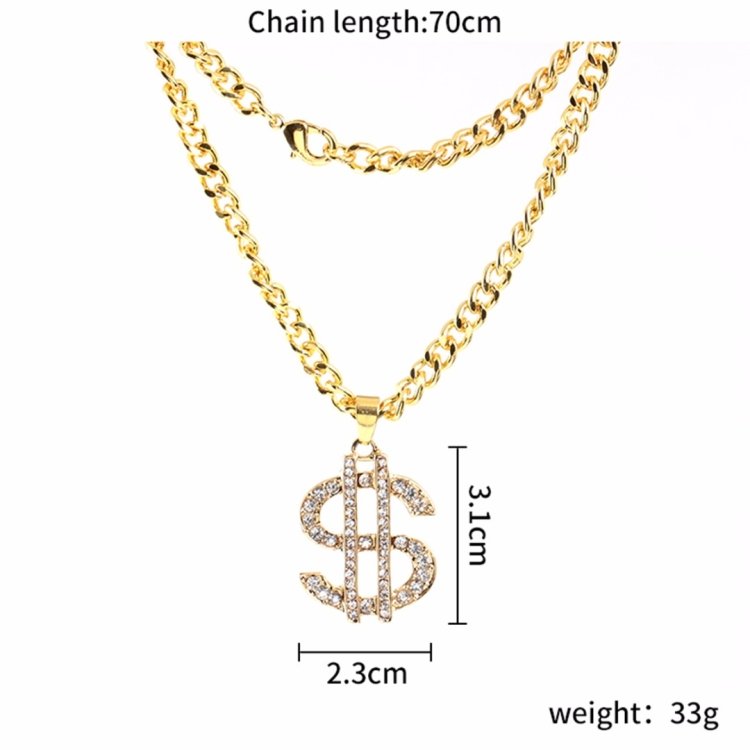 Hip-Hop S Shape Necklace Sweater Chain - Image 6