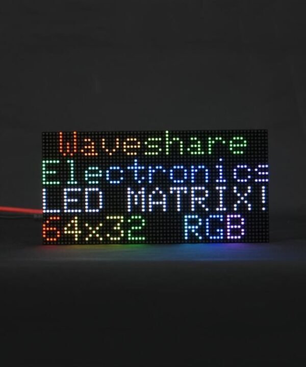 Waveshare RGB Full-color LED Matrix Panel, 2.5mm Pitch, 64x32 Pixels, Adjustable Brightness, 23707