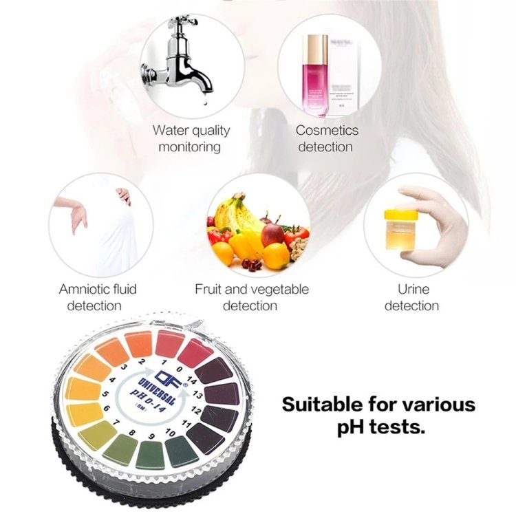 5Meters 0-14 PH Test Paper Alkaline Acid Indicator Paper For Water Urine Saliva Litmus Testing Measuring Analysis Kits - Image 6