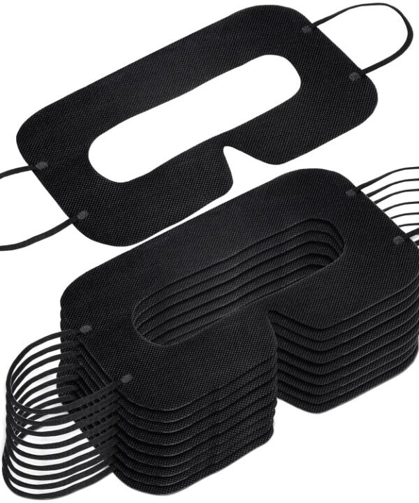 100 PCS Black Protective Hygiene VR Eye Mask Sanitary Disposable Eye mask pads for 3D VR Glass