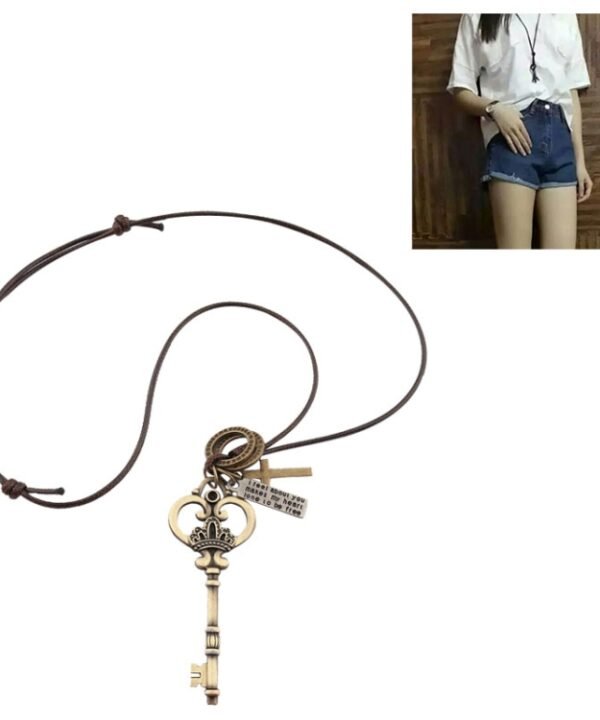 Fashion Retro Large Crown Key Pendants