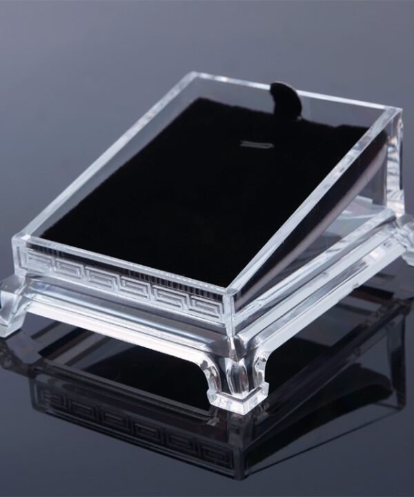 Transparent Acrylic Jewelry Bracelet Watch Display Plate Show Holder Tray Rack