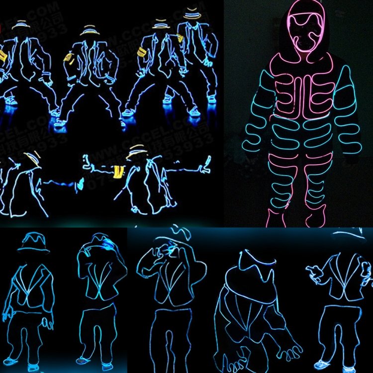 Flexible LED Light EL Wire String Strip Rope Glow Decor Neon Lamp USB Controlle 3M Energy saving Mask glasses glow line F277, TBD0156472001A, TBD0156472001B, TBD0156472001C, TBD0156472001D, TBD0156472001E, TBD0156472001F, TBD0156472001G, TBD0156472001... - Image 11