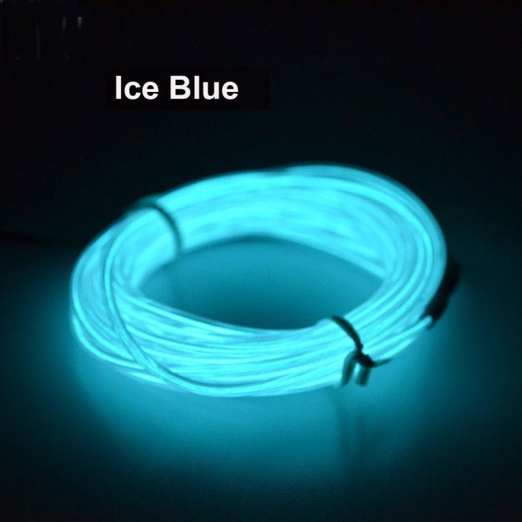 Flexible LED Light EL Wire String Strip Rope Glow Decor Neon Lamp USB Controlle 3M Energy saving Mask glasses glow line F277, TBD0156472001A, TBD0156472001B, TBD0156472001C, TBD0156472001D, TBD0156472001E, TBD0156472001F, TBD0156472001G, TBD0156472001... - Image 4
