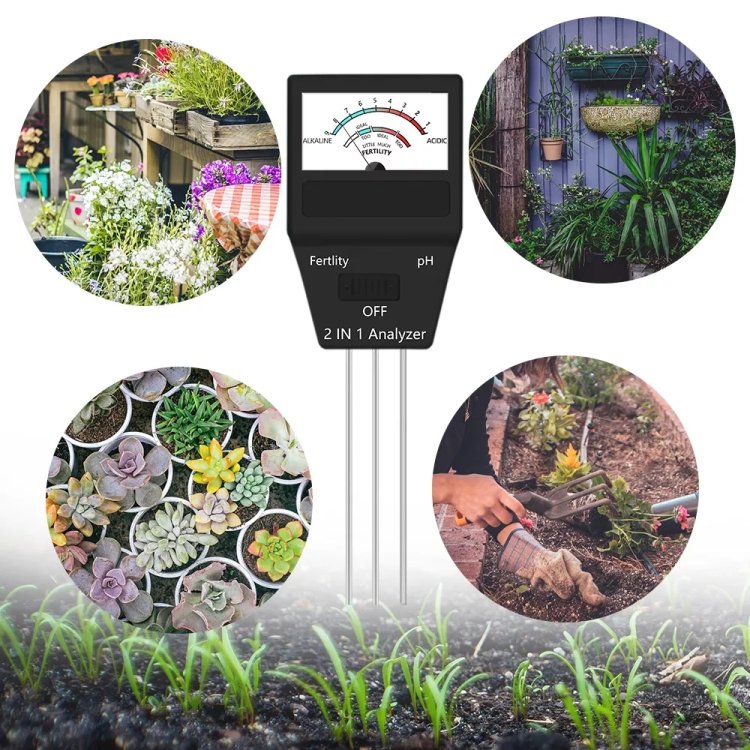 2 in 1 Soil PH Meter Fertility Tester Instrument Gardening Tools with 3 Probes - Image 6