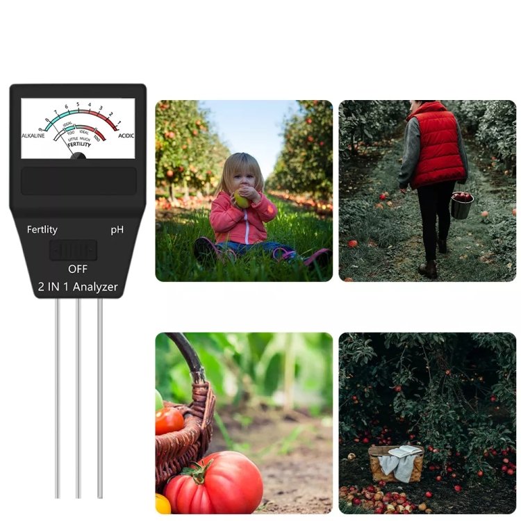 2 in 1 Soil PH Meter Fertility Tester Instrument Gardening Tools with 3 Probes - Image 7