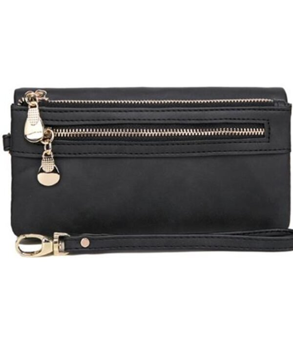Women Long Wallet Female High Capacity Double Zippers Clutch Purse