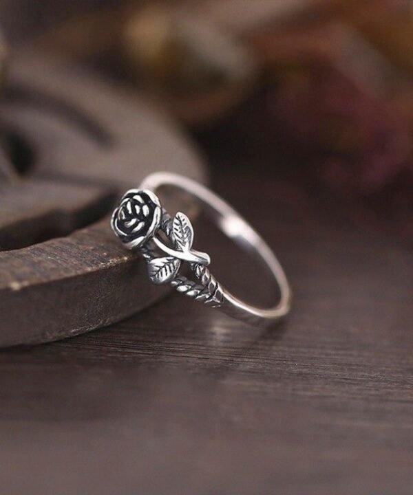 Women Vintage Rose Simple Engagement Ring Jewelry Fashion Jewelry, 5, 6, 7, 8, 9, 10