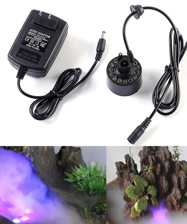 Fountain Fish Tank Ultrasonic Portable Atomizer, US Plug, Atomizer 12 Lamp Metal, Atomizer 12 Lamp Plastic, Atomizer without Lamp Metal, Atomizer without Lamp Plastic