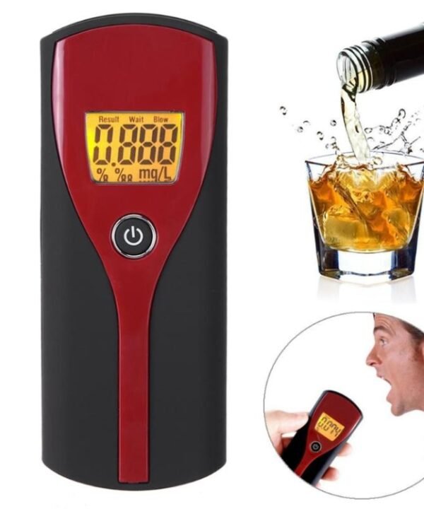 W637 Digital Breath Alcohol Tester Easy Use Breathalyzer Alcohol Meter Analyzer Detector with LCD Display