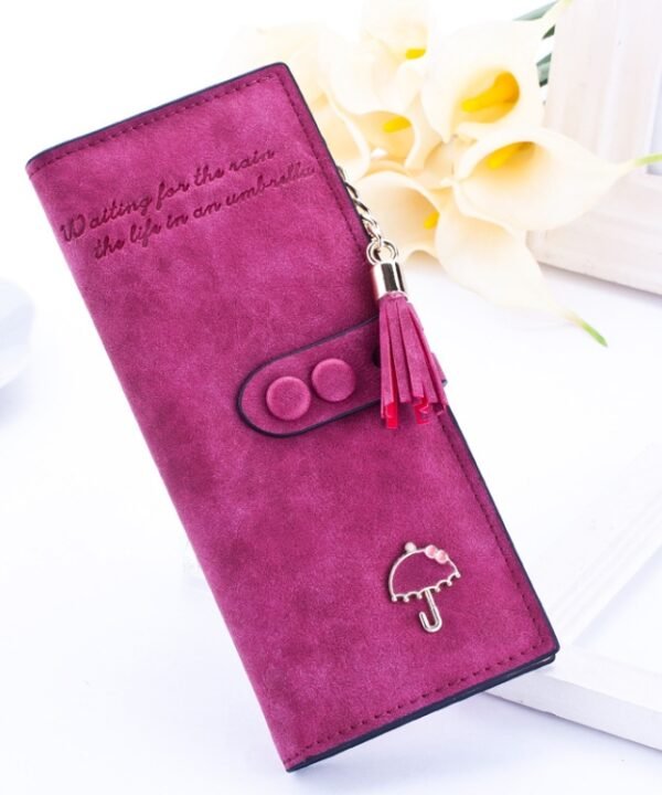 Women Umbrella Wallet Long Zipper Wallet