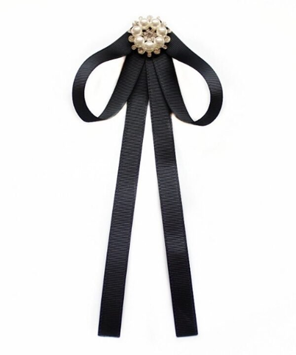 Professional Collar Black Bow Tie Shirt Accessories for Women