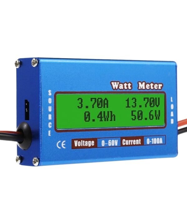 Airplane Model 0-100A 0-60V Continuous Current 50A High Precision Wattmeter